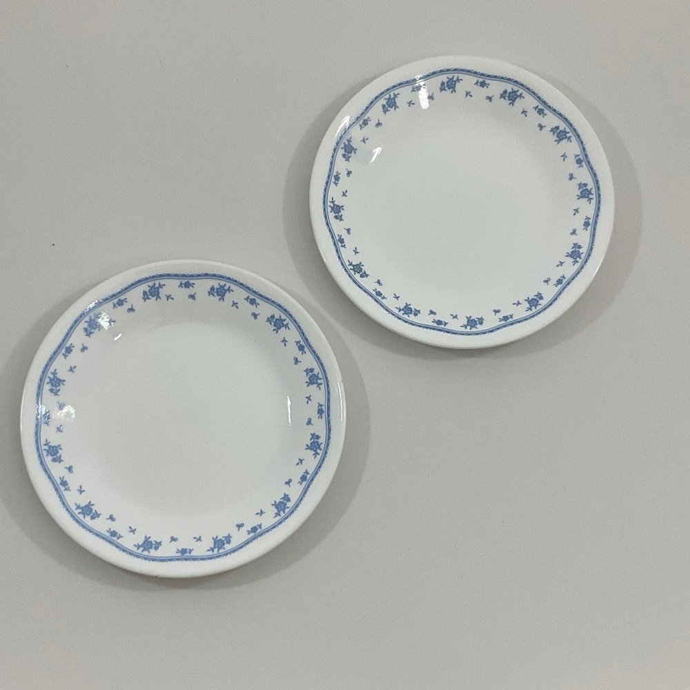 Corelle Set of 2 Blue Corn Saucers
